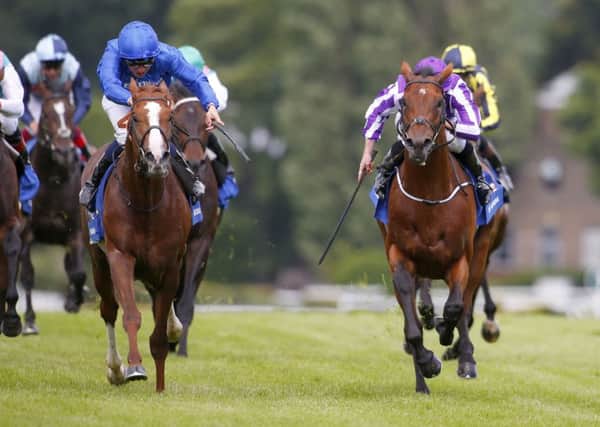 GOODWOOD GREAT -- The Gurkha (right), who won the big race of the Qatar Goodwood Festival, the Group One Sussex Stakes. (PHOTO BY: racingfotos.com)