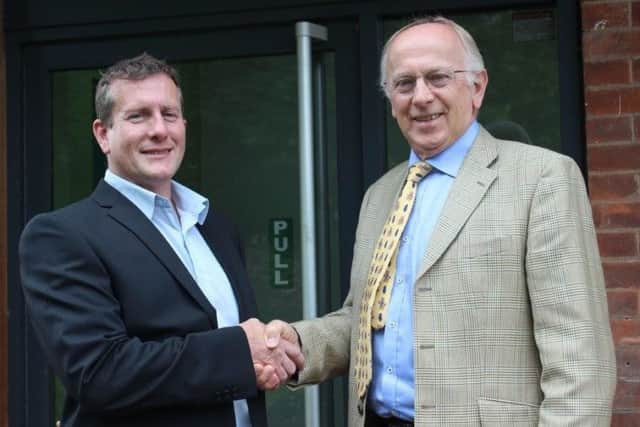 Andrew Phillips with Coun Jeff Summers