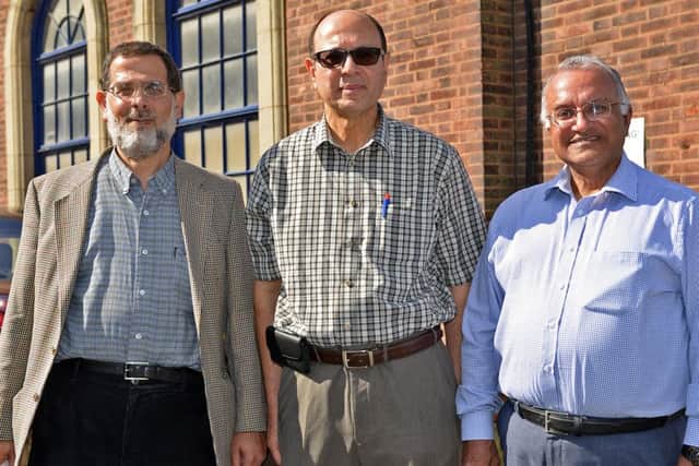 The Worksop Islamic Society are to open a prayer center in the town, pictured from left are treasurer Dr S. El Khatib, chairman, Mr N Saqib and secretary Mr Shafqat Saharan