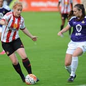 Action between Sunderland Ladies and Doncaster Rovers Belles