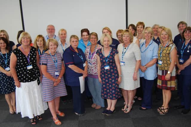 NHS staff have been honoured for long service