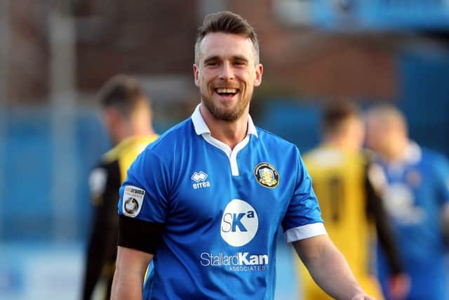 Gainsborough Trinity v Barrow
English League Football - Vanarama Conference North
Northolme, Gainsborough, England.
6th December 2014
Gainsborough Trinity's Dominic Roma.
Picture by Dan Westwell