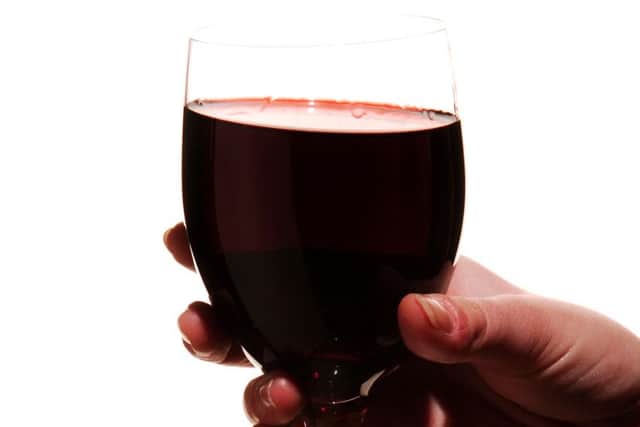 Glass of Red wine.  April 13, 2006
