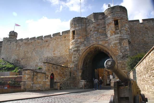 The gatehouse of Lincoln Castle.