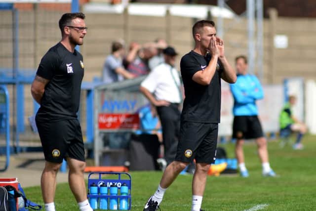 Manager Don Roma with assistant Martin Foster