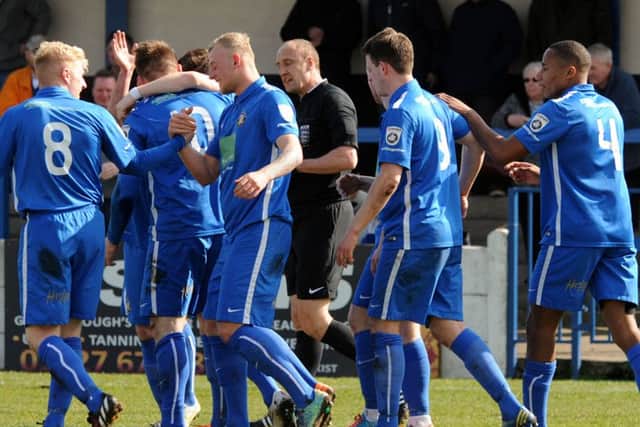 Celebration time for Nathan Jarman.