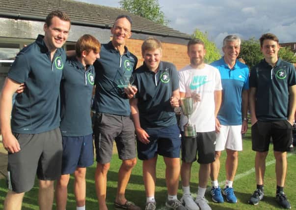 CHAMPIONS -- Epworth 1, who won the First Division title in the Gainsborough Tennis Evening League.