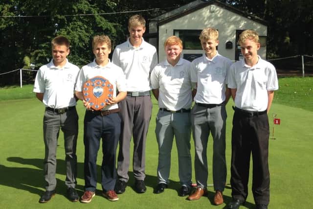 CHAMPIONS -- the Gainsborough juniors team, (from left) Ben Danby, Henry Cawthorne, Ryan Phillips, Billy Thorpe, Luke Grundy and James Newton.