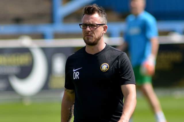 Gainsborough Trinity v Bradford Park Avenue, pictured is Gainsborough manager Dom Roma