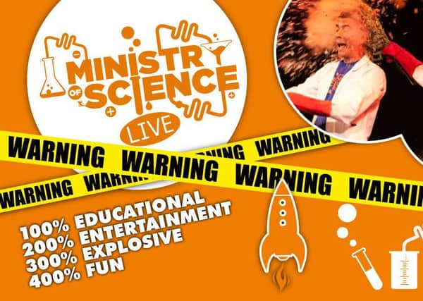 Ministry of Science Live comes to the Baths Hall this weekend