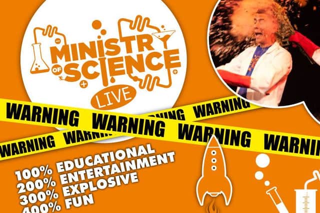Ministry of Science Live comes to the Baths Hall this weekend