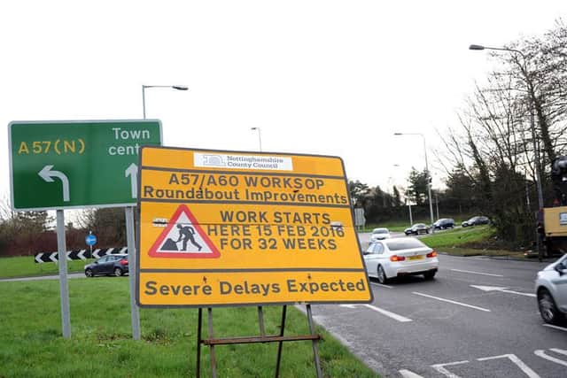 Works on the Millhouse Roundabout.