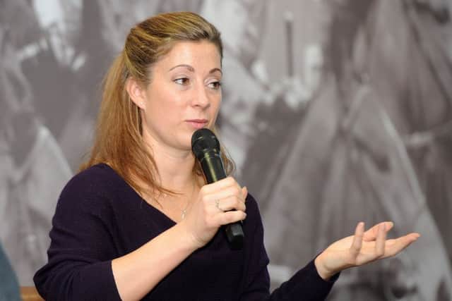 STAR OF SADDLE AND SCREEN -- former jockey Hayley Turner, who will be a member of ITVs racing team next year.