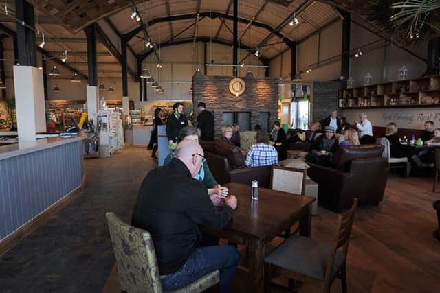 Interior of the Arrow Farm Cafe Diner.
