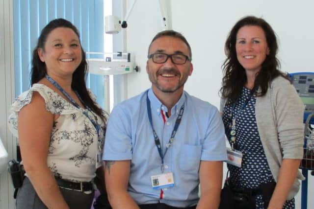 Nicky Mistry, Junior Matron Physical Healthcare / Infection Prevention and Control Forensic Division, Dave McQueen, Advanced Nurse Practitioner, Natalie Jennings, Senior Manager / Modern Matron.