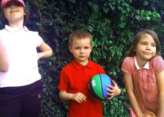 Maja, Filip and Nikole are pictured.