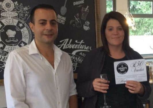Andrew Papadamou and Hayley Louise Smith
