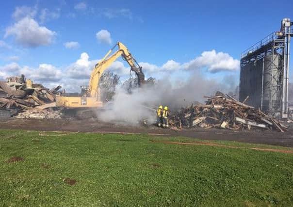 Fire crews returned to tackle a fire which has been smouldering for a month in Walesby (Photo: Notts Fire and Rescue).