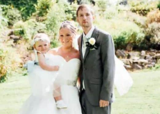 David with Nicole and their baby daughter, Lucy