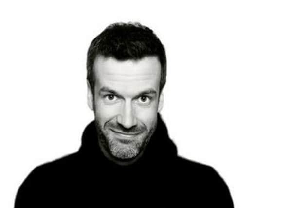 Marcus Brigstocke is live at the Plowright Theatre next week