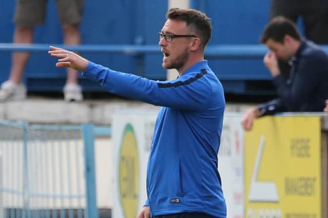 Gainsborough Trinity manager Dominic Roma.