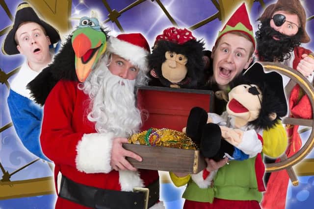 CBeebies stars Callum Donnelly and Robin Hatcher star in Santa and The Pirates (That Dont Want Christmas) in Gainsborough