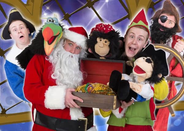 CBeebies stars Callum Donnelly and Robin Hatcher star in Santa and The Pirates (That Dont Want Christmas) in Gainsborough