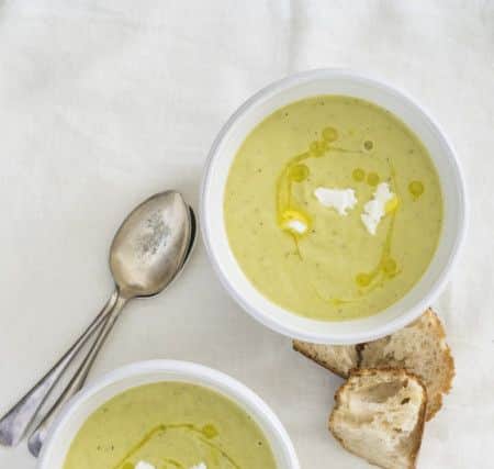 Leek and Butterbean Soup. Photo by Andrew Crowley