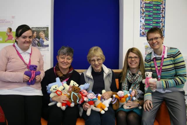 Mellissa French, Mandy Smee, Barbra Comins, Lucy Picksley (Acis Community Engagement Coordinator) and Vicky Hearn (Home-Start Gainsborough Administrator).