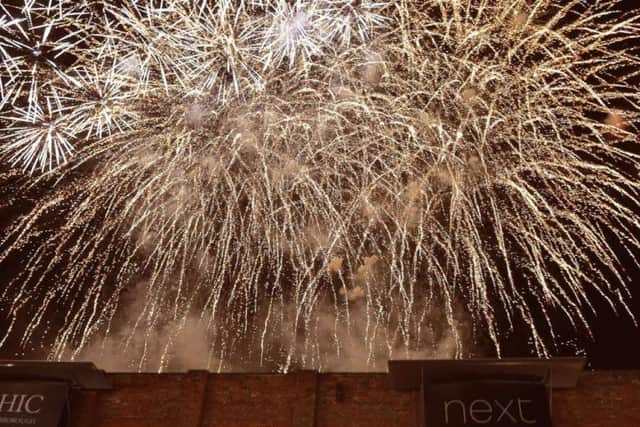 Visitors enjoyed an eight-minute firework display.