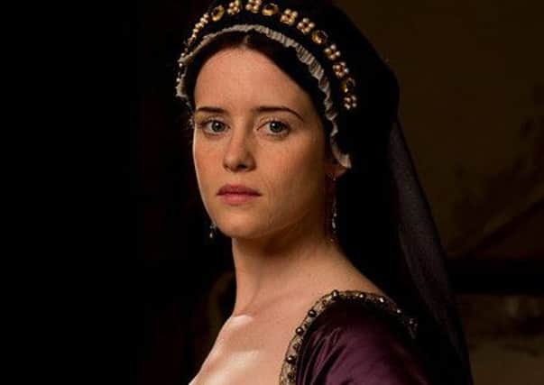 Claire Foy in costume as Anne Boleyn. Picture: Giles Keyte/Company Productions