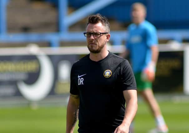 Gainsborough Trinity v Bradford Park Avenue, pictured is Gainsborough manager Dom Roma