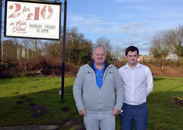 The Lock Keeper pub is expanding and building a 40 bed hotel, pictured is manager Roger Smith with assistant manager Jamie Smith