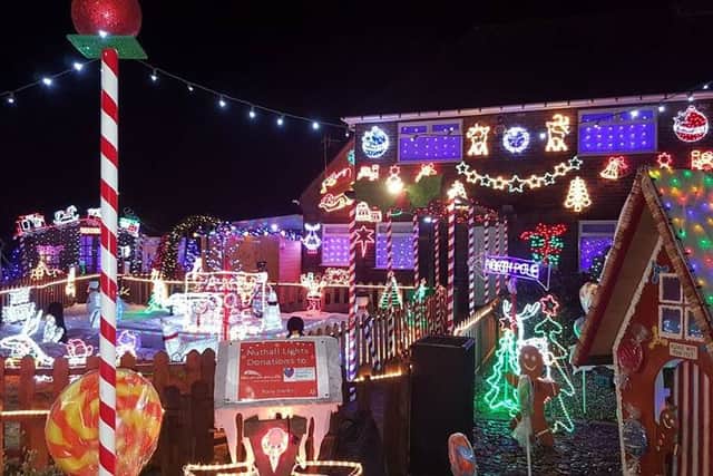 Christmas lights in Nuthall - sent in by Adam Butler.