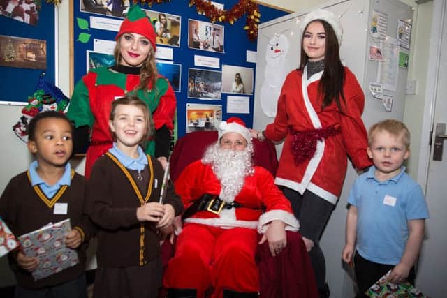 North Lindsey College students re-created the experience of going to Lapland for primary school children