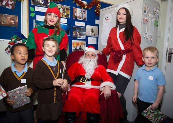 North Lindsey College students re-created the experience of going to Lapland for primary school children