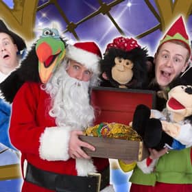 CBeebies stars Callum Donnelly and Robin Hatcher star in Santa and The Pirates (That Dont Want Christmas) in Gainsborough