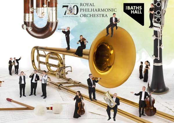 The Royal Philharmonic Orchestra will play three concerts at the Baths Hall next year