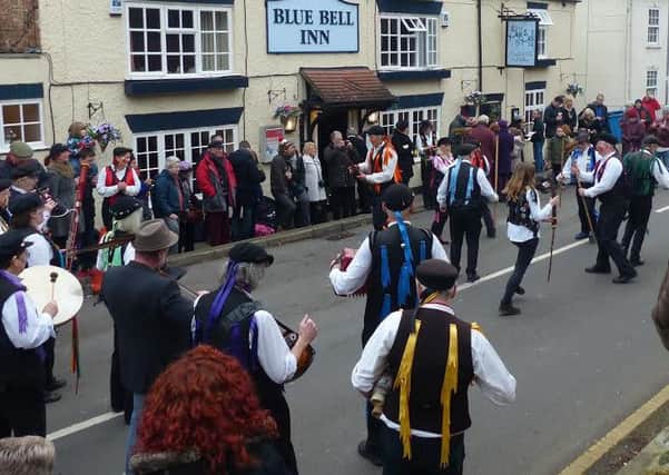 The Rattlejag Morris Dancers are performing again at the Blue Bell Inn at Gringley