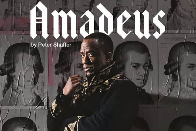 Lucian Msamati stars as Salieri in Amadeus live from the National Theatre in London next month