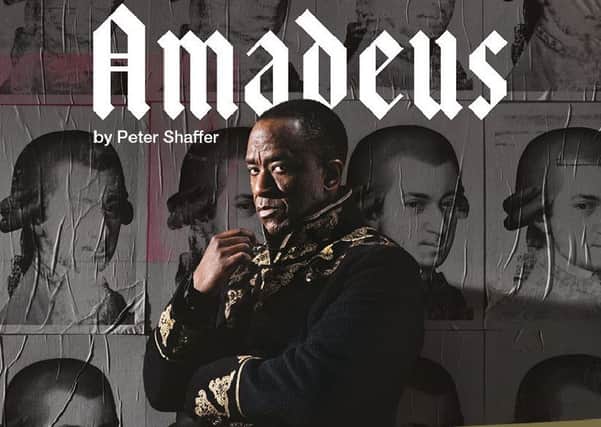 Lucian Msamati stars as Salieri in Amadeus live from the National Theatre in London next month
