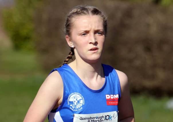 Lauren Staves, who took the U17 girls title in the Lincolnshire Cross-Country series. (PHOTO BY: John Rainsforth)