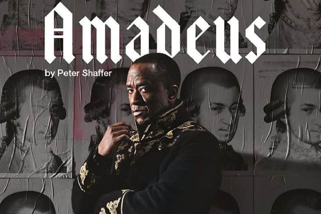Lucian Msamati stars as Salieri in Amadeus live from the National Theatre in London next week