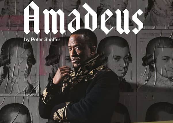 Lucian Msamati stars as Salieri in Amadeus live from the National Theatre in London next week