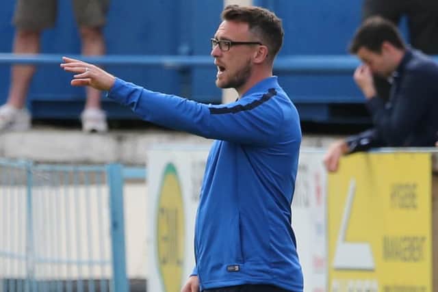 Gainsborough Trinity manager Dominic Roma.