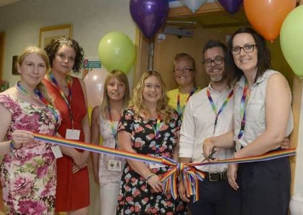 JOEL volunteers at the launch of their family suite at Bassetlaw Hospital- just one of the charity's many projects.