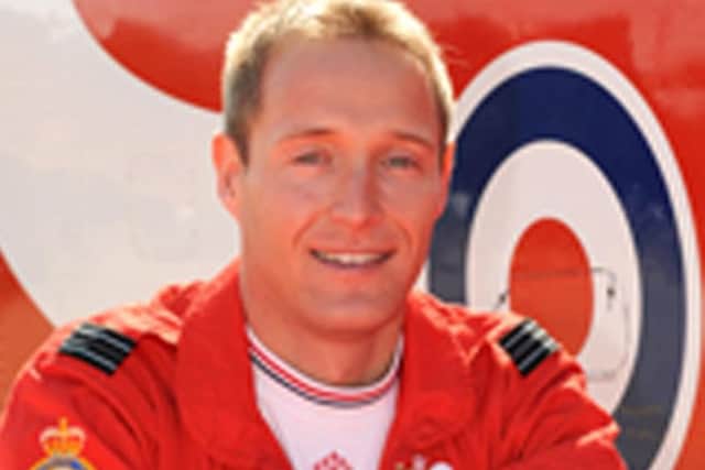 BEST QUALITY AVAILABLE:
Undated handout photo issued by the Ministry of Defence of Iraq War veteran Flight Lieutenant Sean Cunningham, 34, who died after being ejected from his aircraft on the runway at RAF Scampton in Lincolnshire. PRESS ASSOCIATION Photo. Issue date: Wednesday November 9, 2011. See PA story DEFENCE RedArrow. Photo credit should read: Ministry of Defence Crown Copyright/PA Wire NOTE TO EDITORS: This handout photo may only be used in for editorial reporting purposes for the contemporaneous illustration of events, things or the people in the image or facts mentioned in the caption. Reuse of the picture may require further permission from the copyright holder.