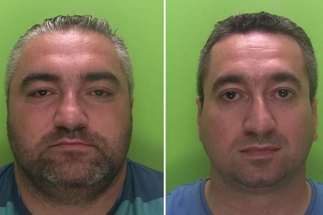 Erwin Markowski, left, and Krystian Markowski have been jailed for six years each. Picture: Nottinghamshire Police.