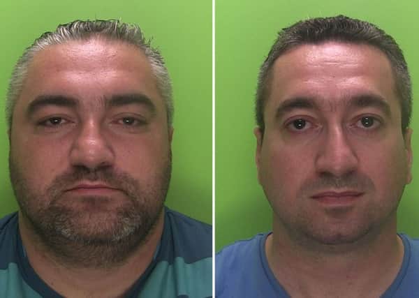 Erwin Markowski, left, and Krystian Markowski have been jailed for six years each. Picture: Nottinghamshire Police.