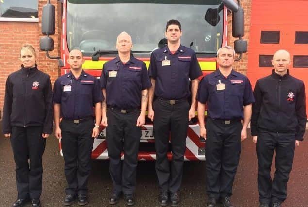 Firefighters in Gainsborough along with colleagues from across Lincolnshire Fire and Rescue, paused to remember Malcolm Kirton